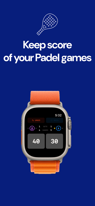 PadelTally on Apple Watch